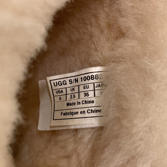 UGG Australia Maylan Chesnut Brown Sheepskin Leather Boots Womens size 5 - Picture 4 of 8